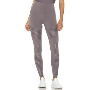 Alo Yoga Activewear High Waist Moto Purple Dusk Leggings - Size - XS